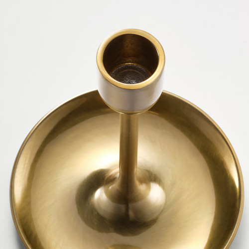 FULLTALIG Candlestick, set of 3, brass-colour