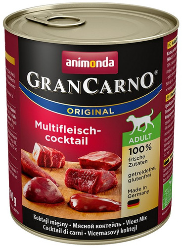 Animonda GranCarno Adult Multi Meat Cocktail Wet Dog Food 800g