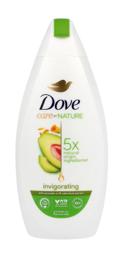 Dove Care By Nature Shower Gel Invigorating - Avocado Oil & Calendula Extract 92% Natural 400ml
