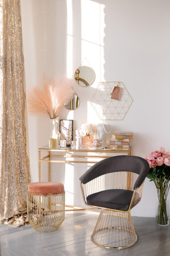 Chair Feeny Velvet, black