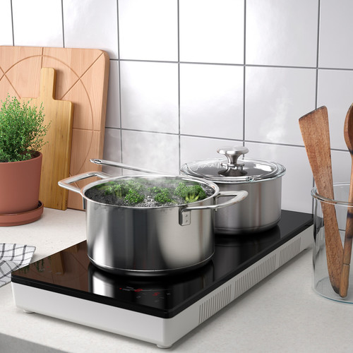 TILLREDA Portable induction hob, 2 zones white