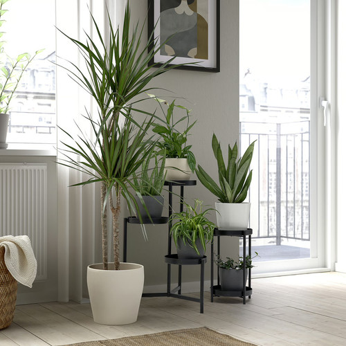 PERSILLADE Plant pot, light beige, 19 cm