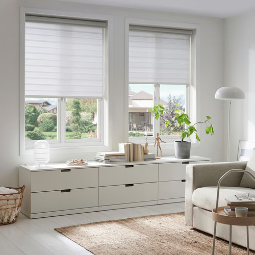 TANDLUNDFLY Double roller blind, 100x155 cm