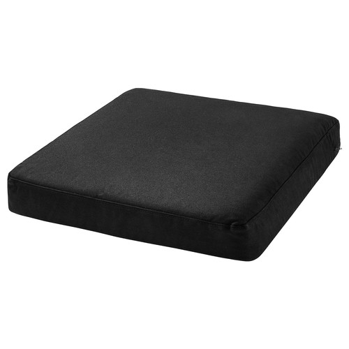 FRÖSÖN Cover for seat cushion, outdoor/black, 62x62 cm