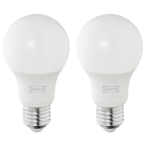 SOLHETTA LED bulb E27 470 lumen, globe opal white