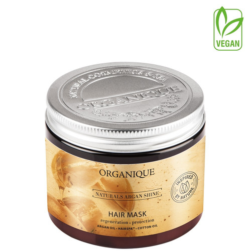 ORGANIQUE Hair Mask for Dry & Dull Hair Argan Shine Vegan 250ml