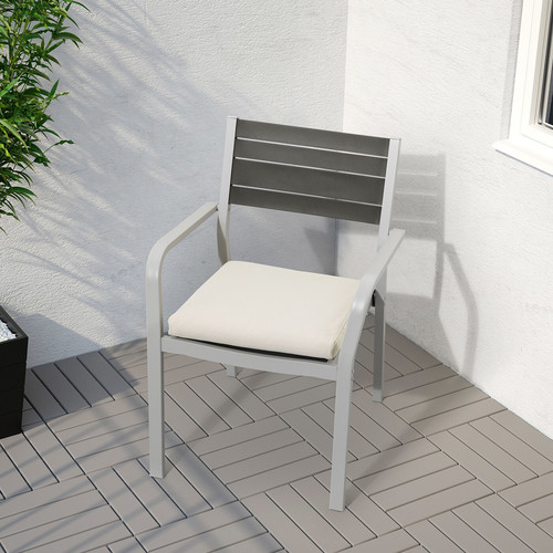 FRÖSÖN/DUVHOLMEN Chair cushion, outdoor, beige, 44x44 cm