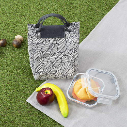 Lunch Set Cool Bag & Glass Lunchbox, grey
