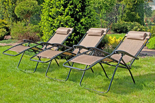 Sun Lounger ZERO GRAVITY, brown