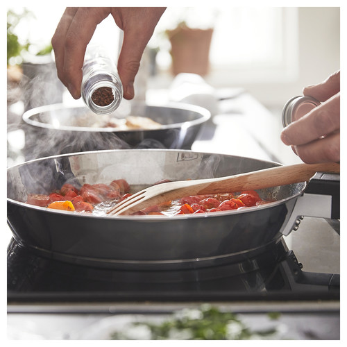 SLÄTROCKA Cookware kit with detachable handle, stainless steel
