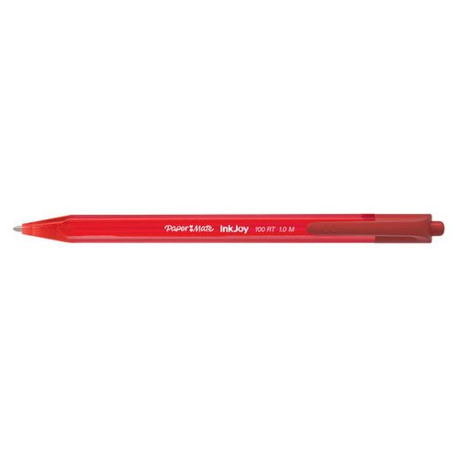 Paper Mate Retractable Ballpoint Pen InkJoy 100 RT, red, 20pcs