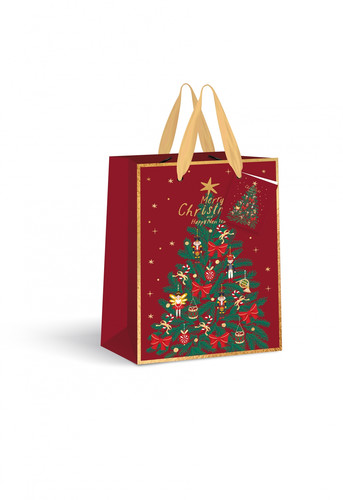 Premium Christmas Gift Bag, Large, 33x46x13 cm, 12pcs, assorted