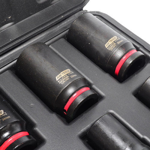 AW 3/4" Hex Long Reach Impact Socket Bit Set 8pcs 17-38mm