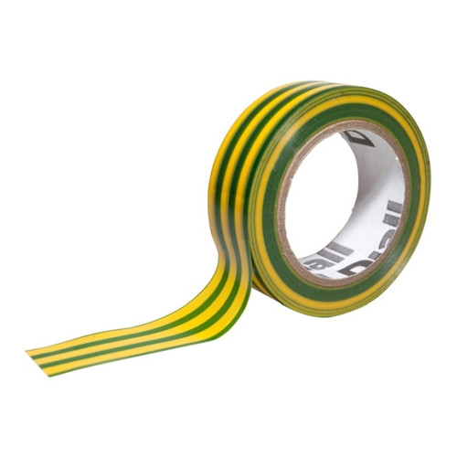 Diall Green & Yellow Electrical Tape 19 mm x 10 m