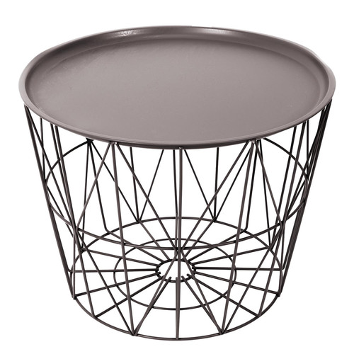 Tray Table Basket Avignon, dark beige