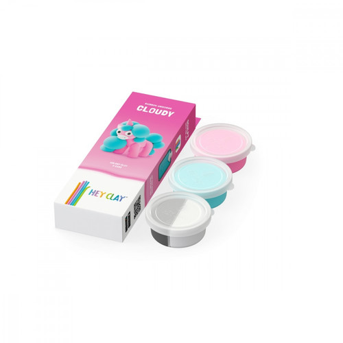 Hey Clay Air-Dry Clay Rainbow Unicorns Cloudy 3+