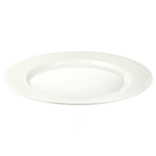 OFANTLIGT Plate, white, 28 cm