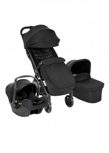 Graco MyAvo Trio 3in1 Travel System - Stroller with Carrycot and Infant Car Seat, Midnight