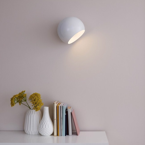 GoodHome Wall Lamp Zosca 1-p E27, white