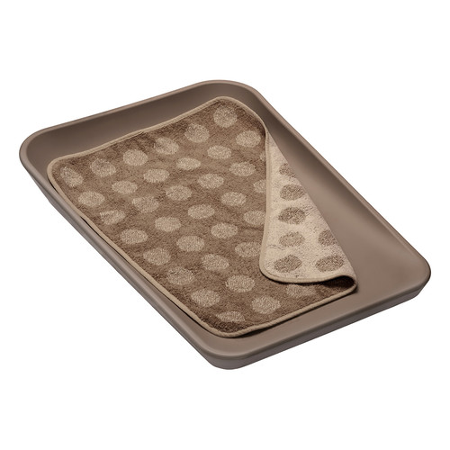 LEANDER topper for changing mat, mocca