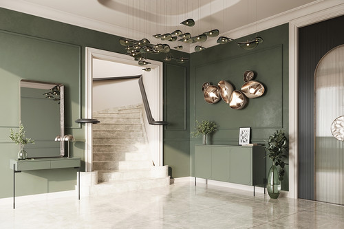 Three-Door Cabinet Sonatia 150cm, olive