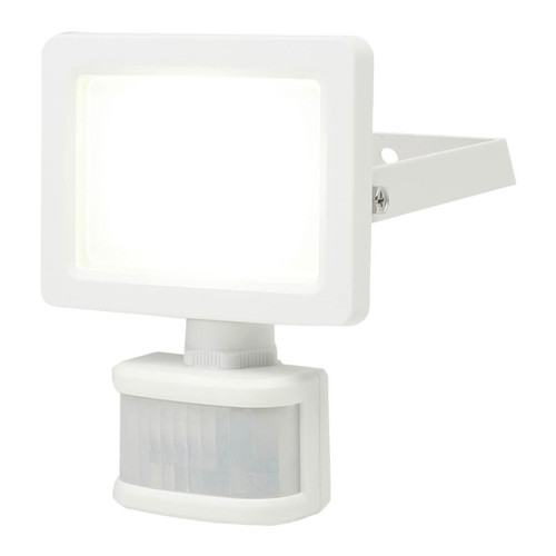 GoodHome Floodlight Lucan, motion sensor, 10 W, white