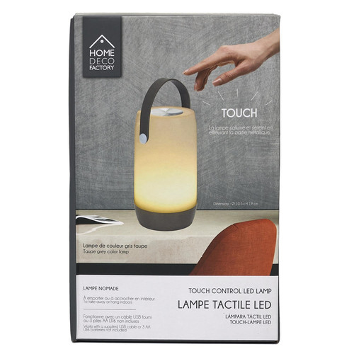 Touch Control Lamp Poire LED, grey