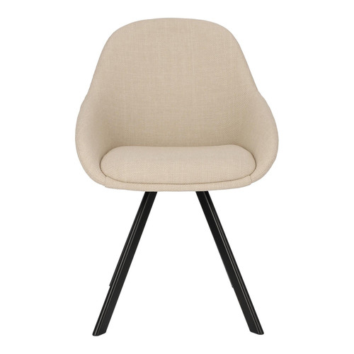 Chair Nels, beige/black legs