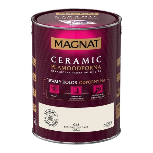 Magnat Ceramic Interior Ceramic Paint Stain-resistant 5l, pearl dolomite