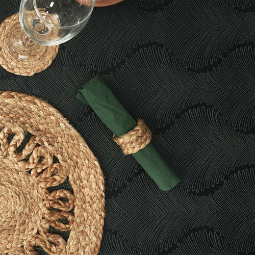 Set of 4 Napkin Rings, jute
