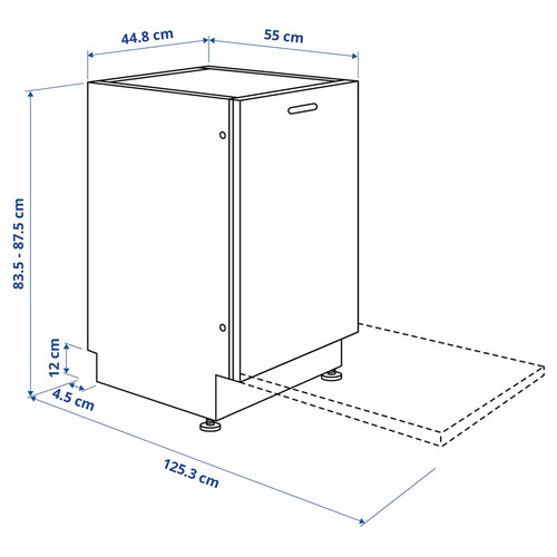 FRÖSLUNDA Integrated dishwasher, IKEA 500, 45 cm