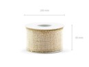 Jute Ribbon with Lace 50mm/5m