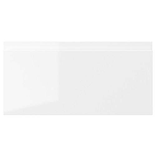 VOXTORP Drawer front, high-gloss white, 40x20 cm