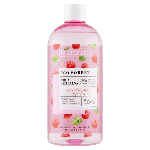 Bielenda Eco Sorbet  Raspberry Moisturizing & Soothing Micellar Water 500ml