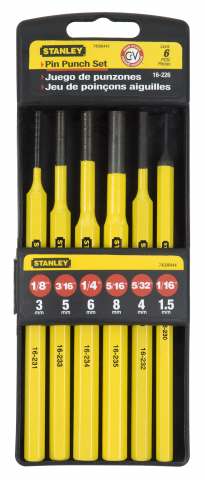 Stanley Centre Punch Set 6pcs