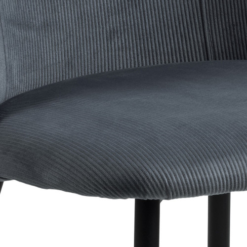 Dining Chair Ines, grey corduroy