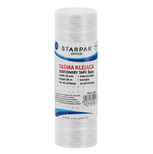 Starpak Stationery Tape 18mm/20m 8pcs