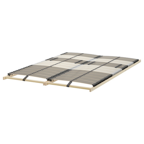 MALM Bed frame, high, w 2 storage boxes, white, Leirsund, 160x200 cm
