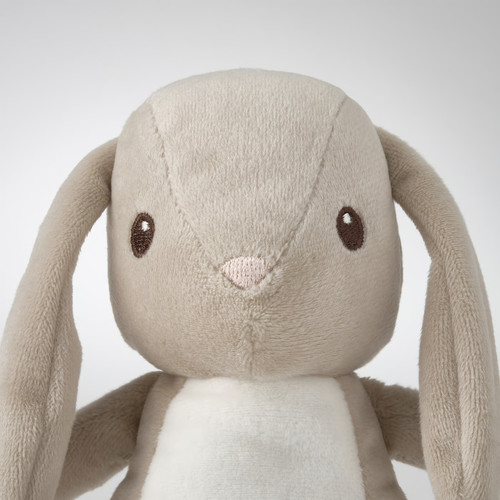 DVÄRGHARE Soft toy, bunny/beige, 21 cm