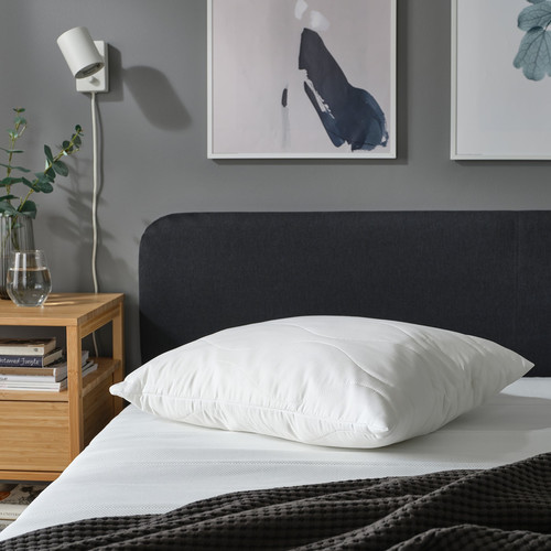 LÖKSTAMFLY Ergonomic pillow, side/back sleeper, 50x60 cm