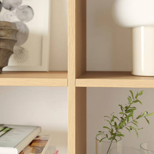 LÅDMAKARE Shelf, oak effect, 76x34 cm