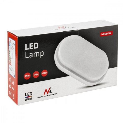 MacLean LED Wall and Ceiling Lamp IP54 15W MCE341 W