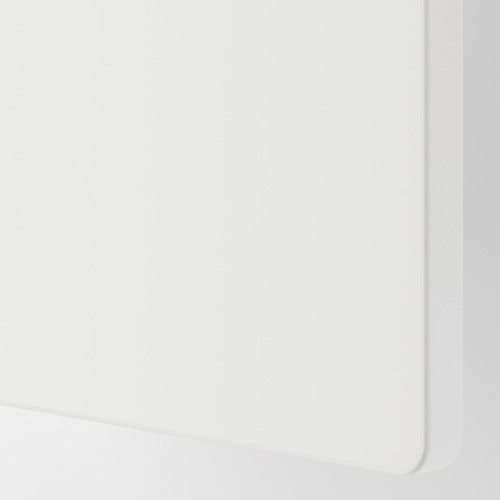 SMÅSTAD Desk, white light green/with 2 drawers, 90x79x100 cm