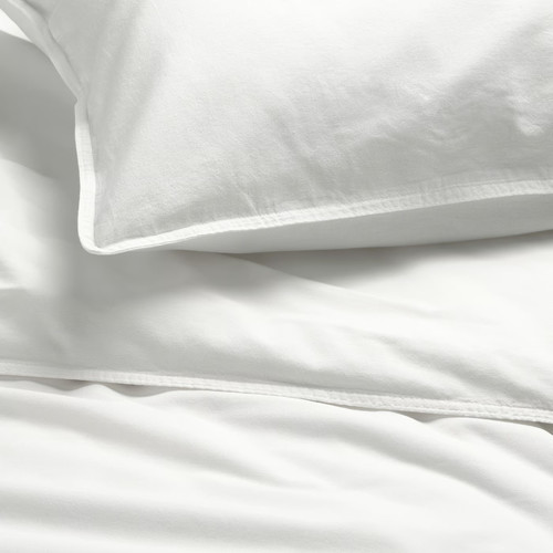 ÄNGSLILJA Duvet cover and 2 pillowcases, white, 200x200/50x60 cm