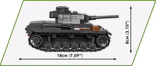 Cobi Blocks Historical Collection WWII Panzer III Ausf. J 590pcs 8+