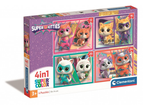 Clementoni Children's Puzzle Super Kitties 4in1 3+