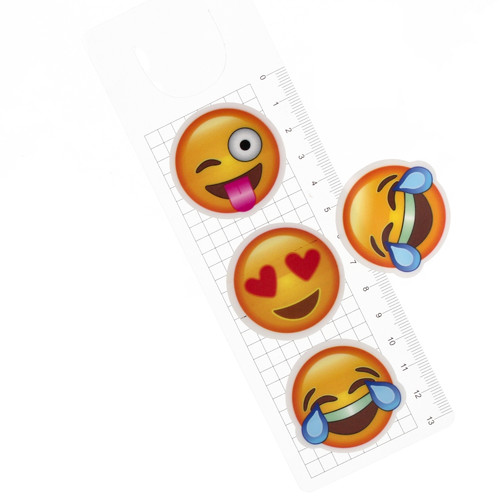 Removable Self-stick Notes Emoji 40mm, 3x 20pcs