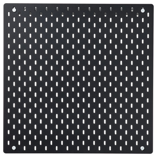 SKÅDIS Pegboard, black, 56x56 cm