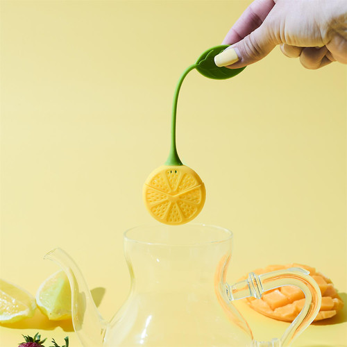 Silicone Loose Leaf Tea Infuser Lemon