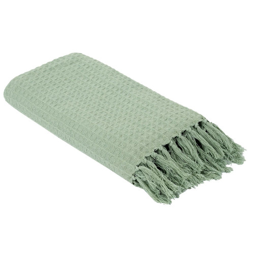 Blanket/Throw Waffle, green